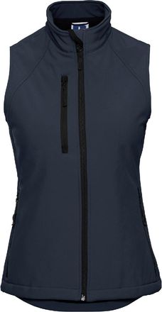 Russell Athletic Russell Dames/Dames Soft Shell Ademend Gilet Jacket (Franse marine)