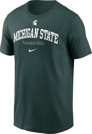 Nike Michigan State Academic Arch Nike Mens College T-Shirt in Green | N1993EYMST-7PJ