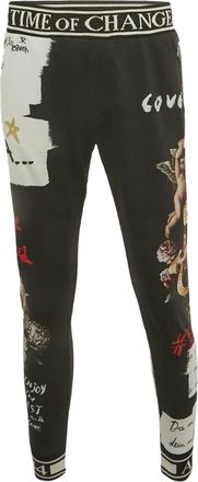 Dolce & Gabbana Pantaloni con stampa - Nero