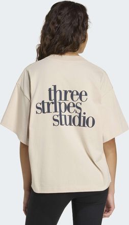 adidas T-Shirt ADIDAS SPORTSWEAR W 3SS GFX TEE2, Damen, Gr. XXL, crystal linen, Obermaterial: 100% Baumwolle, Rundhals, Shirts T-Shirt