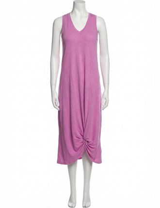 Z Supply Reverie Knot Tri-Blend Dress In Wild Dahlia