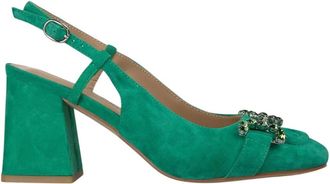 Alma En Pena Pumps, female, Green, 7 UK, Heeled shoes stirrup heels