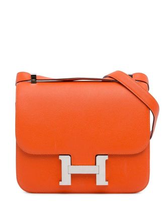 Hermès 2016 Epsom Constance 24 crossbodytas - Oranje