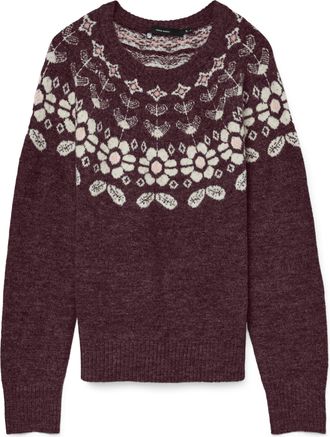 Vero Moda Strickpullover »VMSIMONE LS NORDIC PULLOVER GA REP BOO«