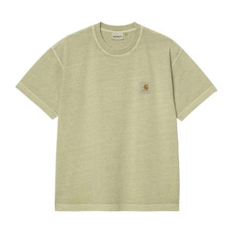 Carhartt Work in Progress Carhartt Wip, T-Shirts, male, Green, Size: S S/S Nelson T-Shirt