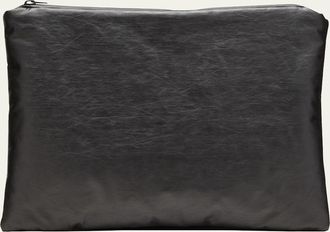 Kassl Editions Zip Faux-Leather Clutch Bag