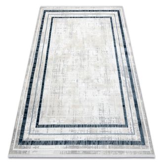 RugsX Rugsx - Alfombra Moderna Duke 51523 Crema / Azul - Estructura, Estructurada, Muy Suave, Flecos Blue 200x290 Cm