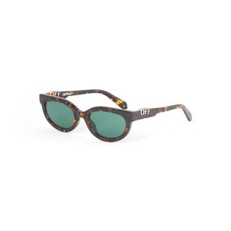 Off-white Sparks Sunglasses in Havana/Green
