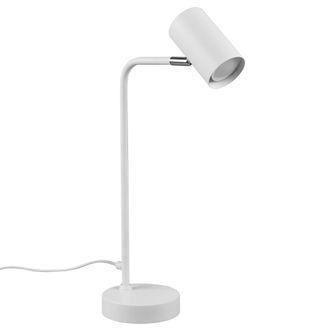 Keria Marley Sobremesa Blanco Y Foco Cil&iacute;ndrico H45 Trio Iluminaci&oacute;n