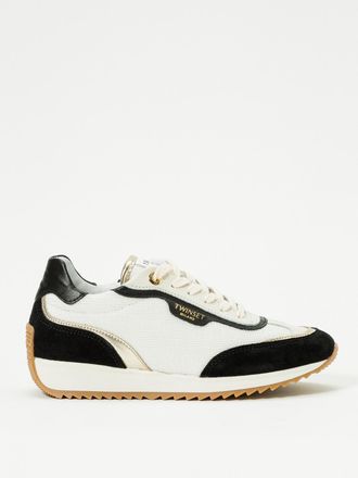 Twinset Sneakers Twinset in mesh e camoscio