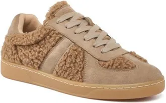 J/Slides Heidi Shearling Sneaker in Brown at Nordstrom, Size 6.5