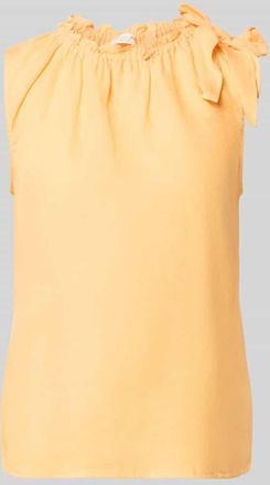 Christian Berg Regular Fit Bluse aus Viskose-Mix mit Leinen-Anteil in Dunkelorange, Gr&ouml;&szlig;e 34