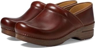 Dansko Dansko Professional Casual Clogs Womens -Brown Leather Wedge Shoes HAM844