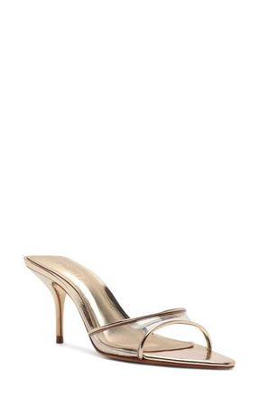 Schutz Elodie Sandal in Platinum at Nordstrom, Size 10.5