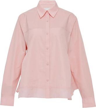 3.1 Phillip Lim panelled long-sleeve shirt - Pink