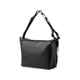 Furla Smooth Grain Leather Shoulder Bag - Black
