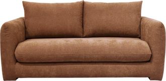 DRAWER Sofá de 2,5 plazas de tela - Terracota