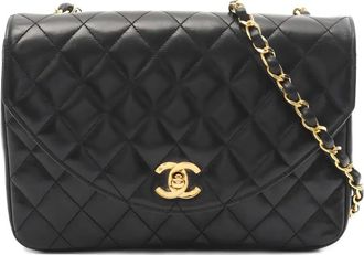 Chanel 1986-1988 quilted shoulder bag - Black