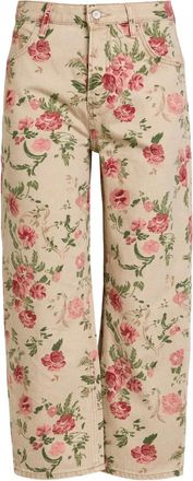 Free People Deep Trance floral-print jeans - Neutrals