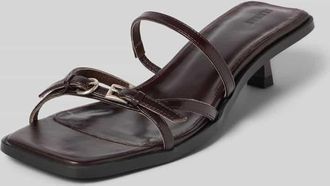 Alohas Sandaletten aus echtem Leder Modell Liko in Dunkelbraun, Gr&ouml;&szlig;e 37