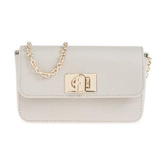 Furla 1927 Mini Bag - Dames - Schoudertassen - Grijs - ONE Size - Leer - Tassen