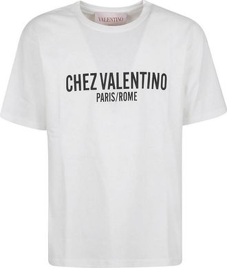 Valentino Garavani T-Shirt Chez Valentino Cotton Jersey