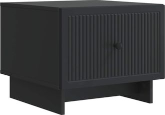 vidaXL Mesa De Caf&eacute; Negro 49 X 50 X 40 Cm Madera De Ingenier&iacute;a Vidaxl