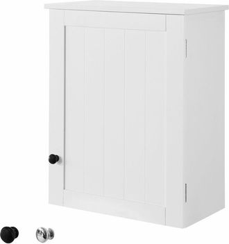 SoBuy Armario de Pared con 2 estantes Armario Multiuso de baño 40 x 23 x 52 cm BZR19-W Sobuy es