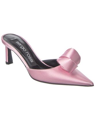 Sergio Rossi Bigoudi Satin Mule