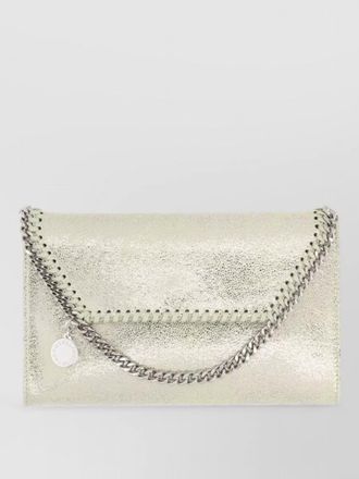 Stella McCartney shoulder bag envelope shape metallic finish chain