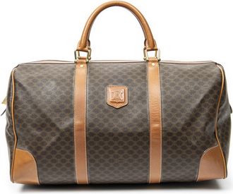Celine Pre-owned Womens Vintage Medium Travel Boston Bag - Brown - One Size