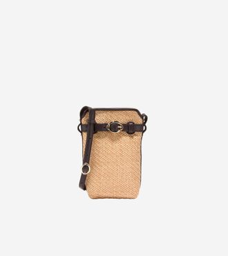Cole Haan Womens Alexandria Phone Case Pouch - Beige