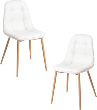 Regalos Miguel Packs Sillas Comedor - Pack 2 Sillas Plazi - Blanco