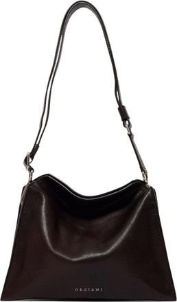 Orciani Tassen, Dames, Bruin, ONE Size, Leer, Trinity Lagoon Small Shoulder Bag