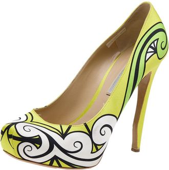 Nicholas Kirkwood Multicolor Satin Pumps