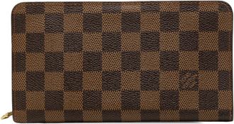 Louis Vuitton Damier Brown Pvc Leather Long Wallet (Bi-Fold) (Pre-Owned)