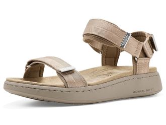 Woden Line Sandals Womens Dress Sandals Silver Mink : EU 39 (US Womens 7.5) M, Leather