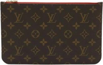 Louis Vuitton Pre-owned Clutches, female, Brown, Size: ONE SIZE Pre-owned Canvas Clutch
