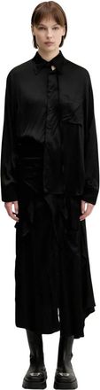 Ottolinger Deconstructed Satin Cut-Out - Dresses - Mujer - Negro - S