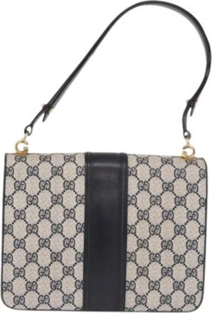Gucci Pre-owned Vintage Schoudertas - Dames - Vintage Schoudertas - Blauw - ONE Size - Leer - Vintage