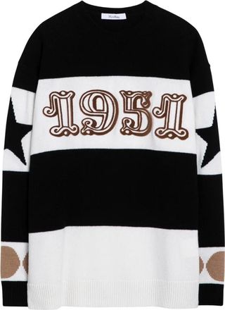 Max Mara Ronde Hals Top - Dames - Ronde hals truien - Zwart - XS - Truien & Vesten