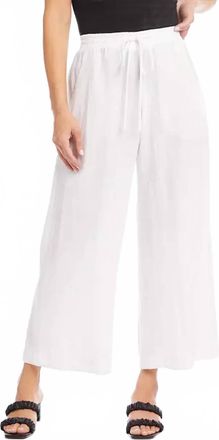 Karen Kane Whitley Wide Leg Pants In White