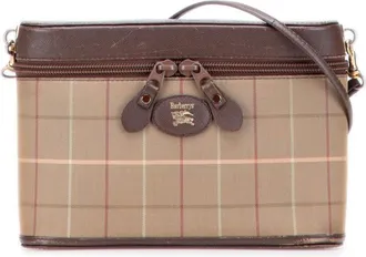 Burberry Pre-owned Cross Body Bags, female, Brown, Size: ONE SIZE Pre-owned Carry Vanity Case