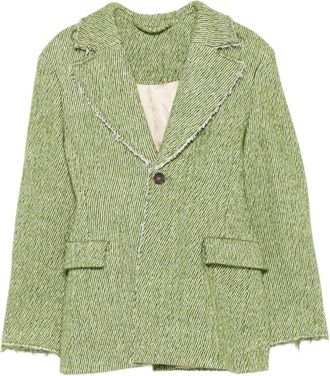 Séfr single-breasted blazer - Green