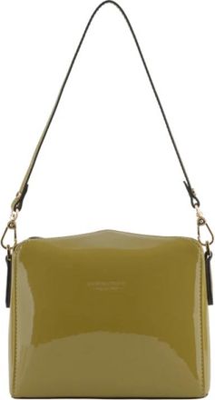 Pourchet Cassetta Schoudertas - Dames - Schoudertassen - Groen - ONE Size - Leer - Tassen