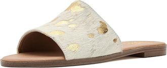 Dingo Moo Moo Womens Sandals Gold : 6.5 B - Medium, Hair Calf