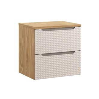 Petits Meubles Mueble bajo lavabo 60cm encimera paneles de melamina y mdf beige