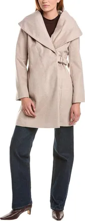 Via Spiga Hooded Wool-Blend Coat