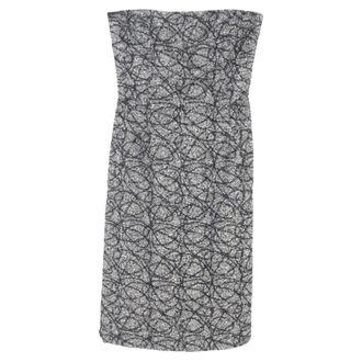 Max Mara Tweed Mini Dress in Grey Virgin Wool
