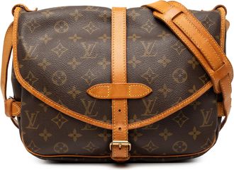 Louis Vuitton Tweedehands Monogram Saumur 25